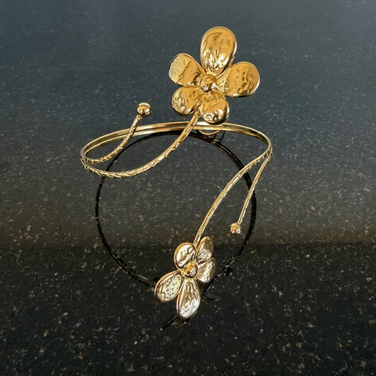 Flower Armband - Gold