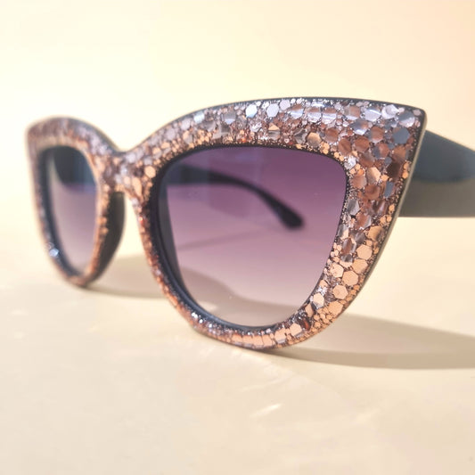 Rose Gold Cat Eye Sunglasses