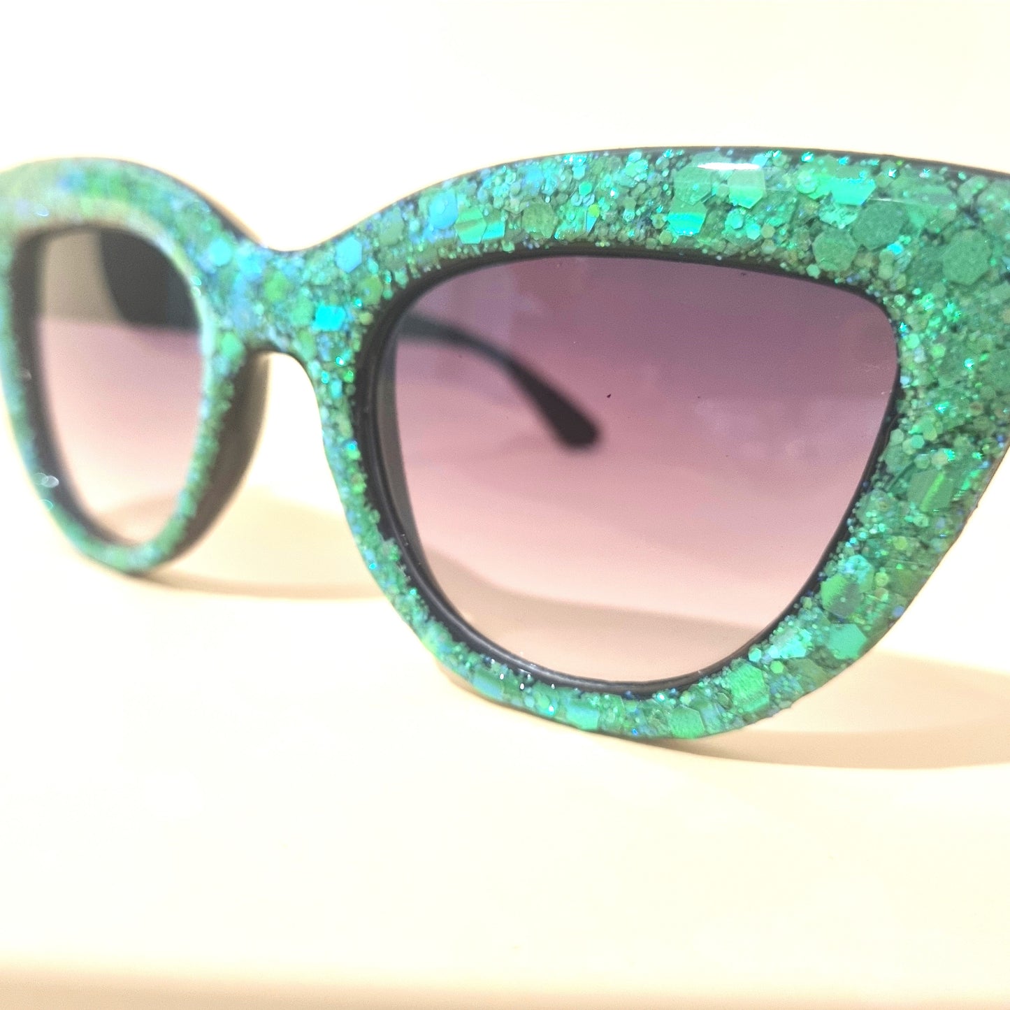 Green Cat Eye Sunglasses