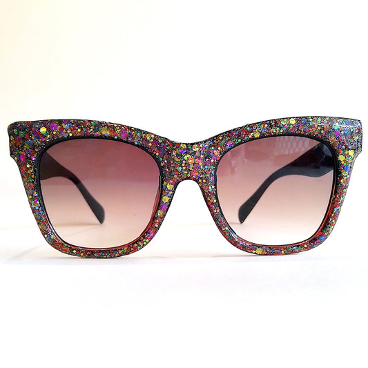 Rainbow Flared Square Sunglasses
