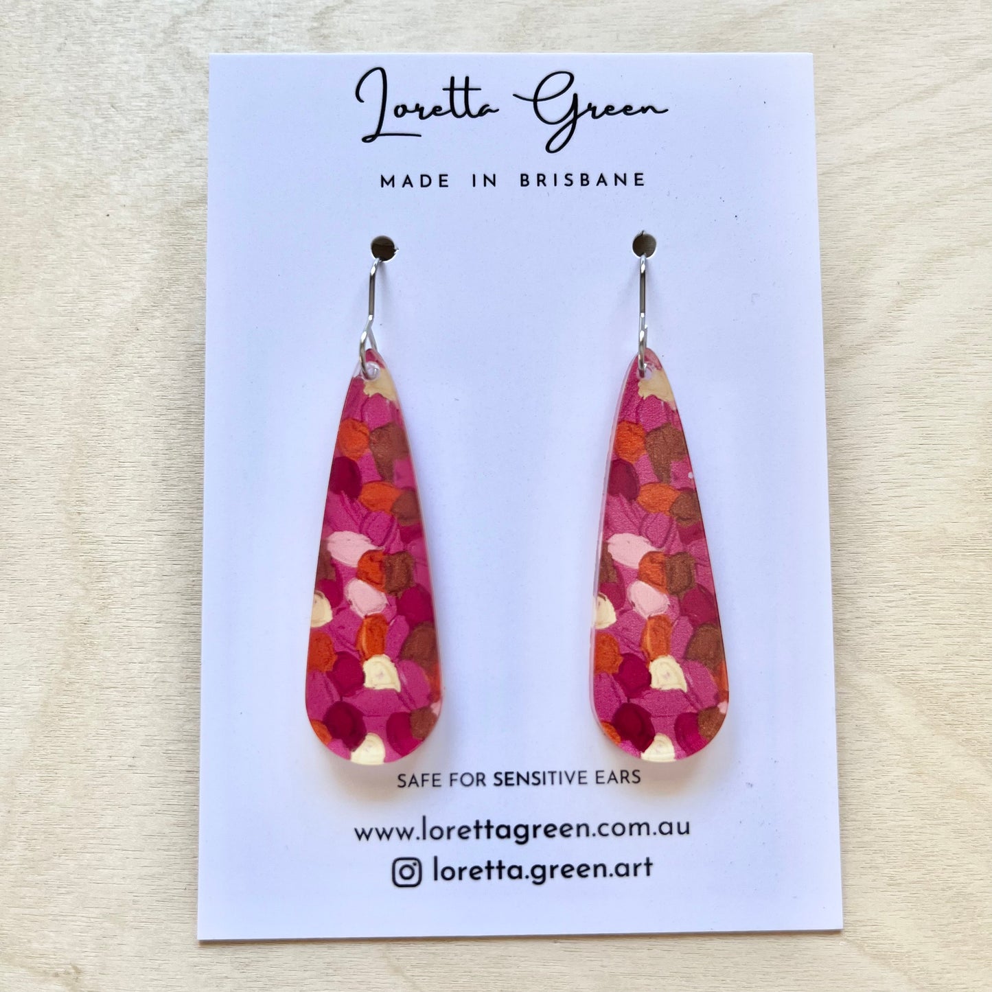 Cerise Earrings - Long Droplets