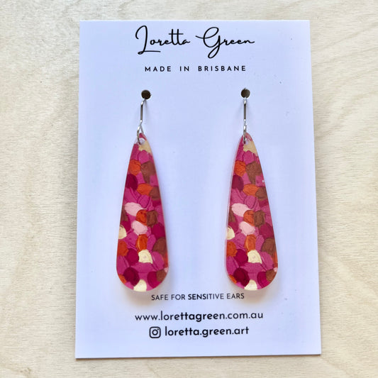 Cerise Earrings - Long Droplets