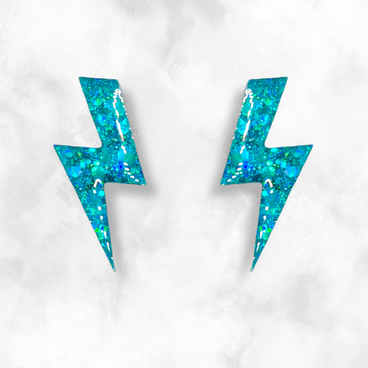 Aqua “Diana” Sparkle Earrings