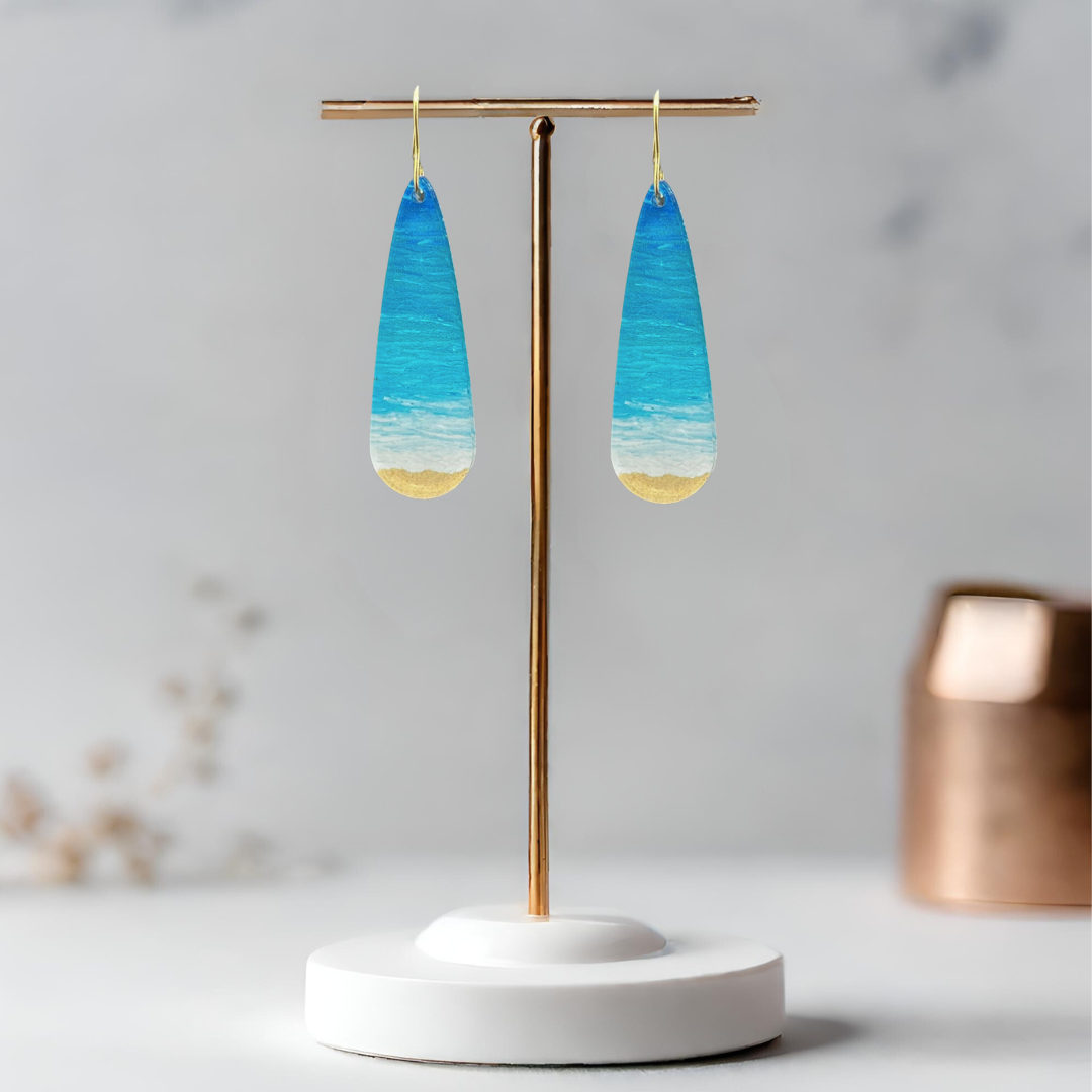 Beach Earrings - Long Droplet