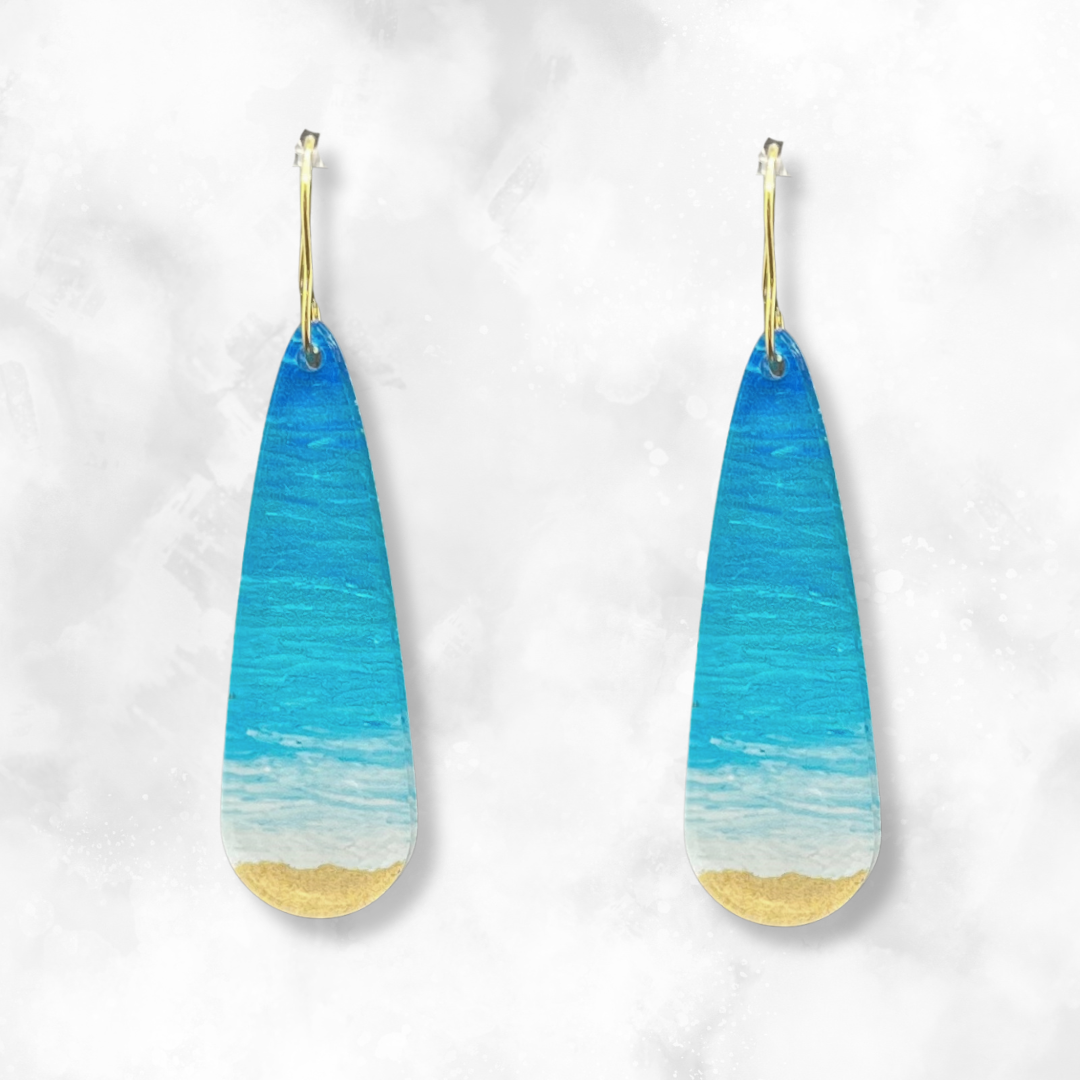 Beach Earrings - Long Droplet