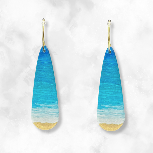 Beach Earrings - Long Droplet