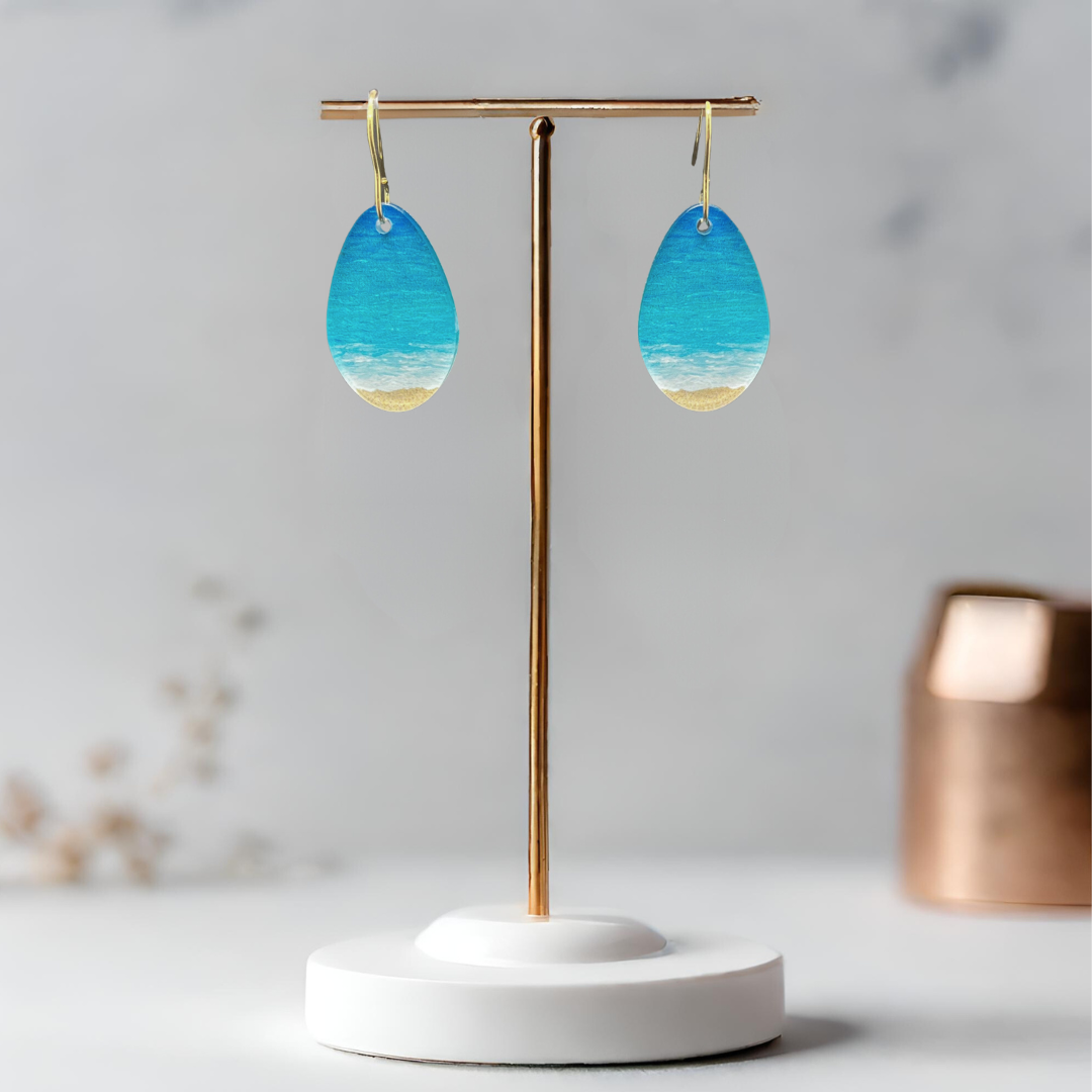 Beach Earrings - Round Droplet