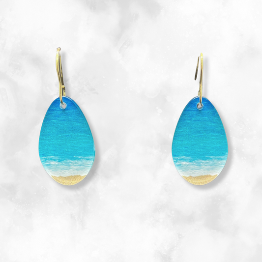 Beach Earrings - Round Droplet