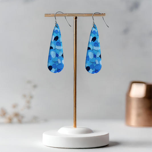 Blue Earrings - Long Droplets