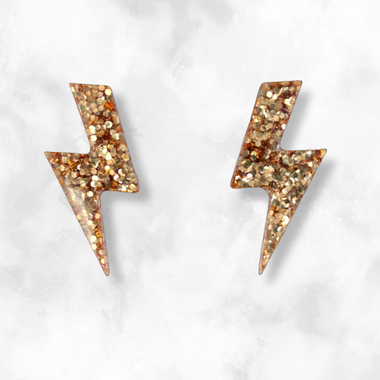 Champagne “Diana” Sparkle Earrings