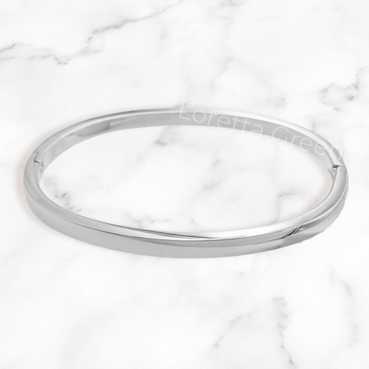 Clarity Bangle - Silver
