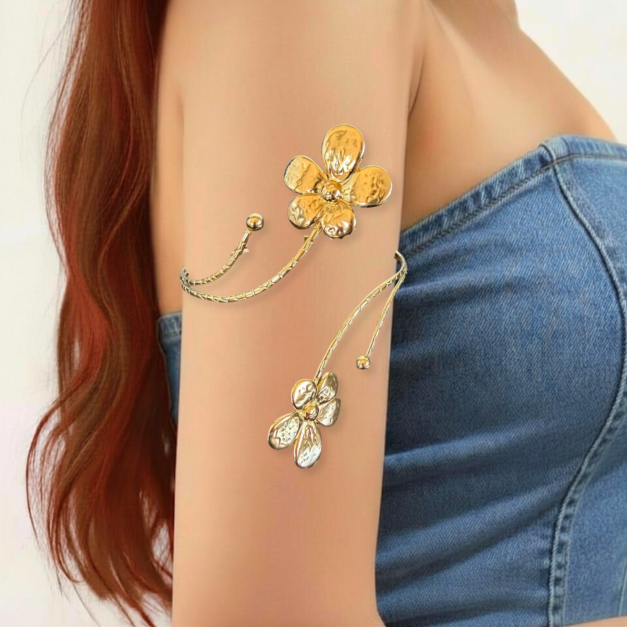 Flower Armband - Gold