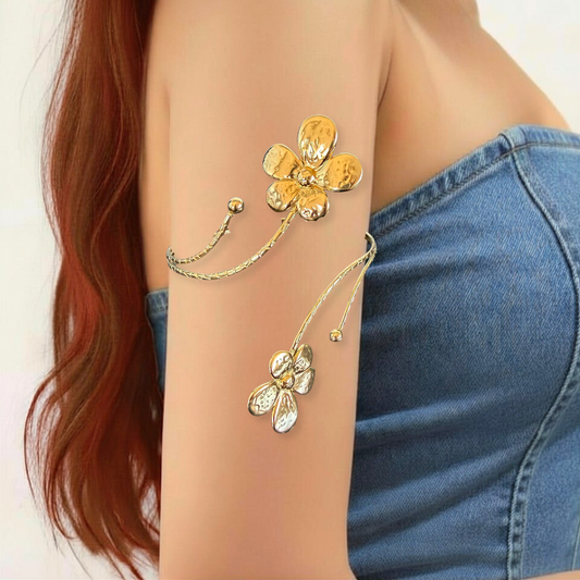Flower Armband - Gold