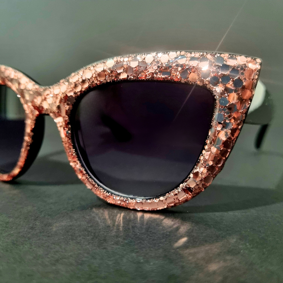 Rose Gold Cat Eye Sunglasses