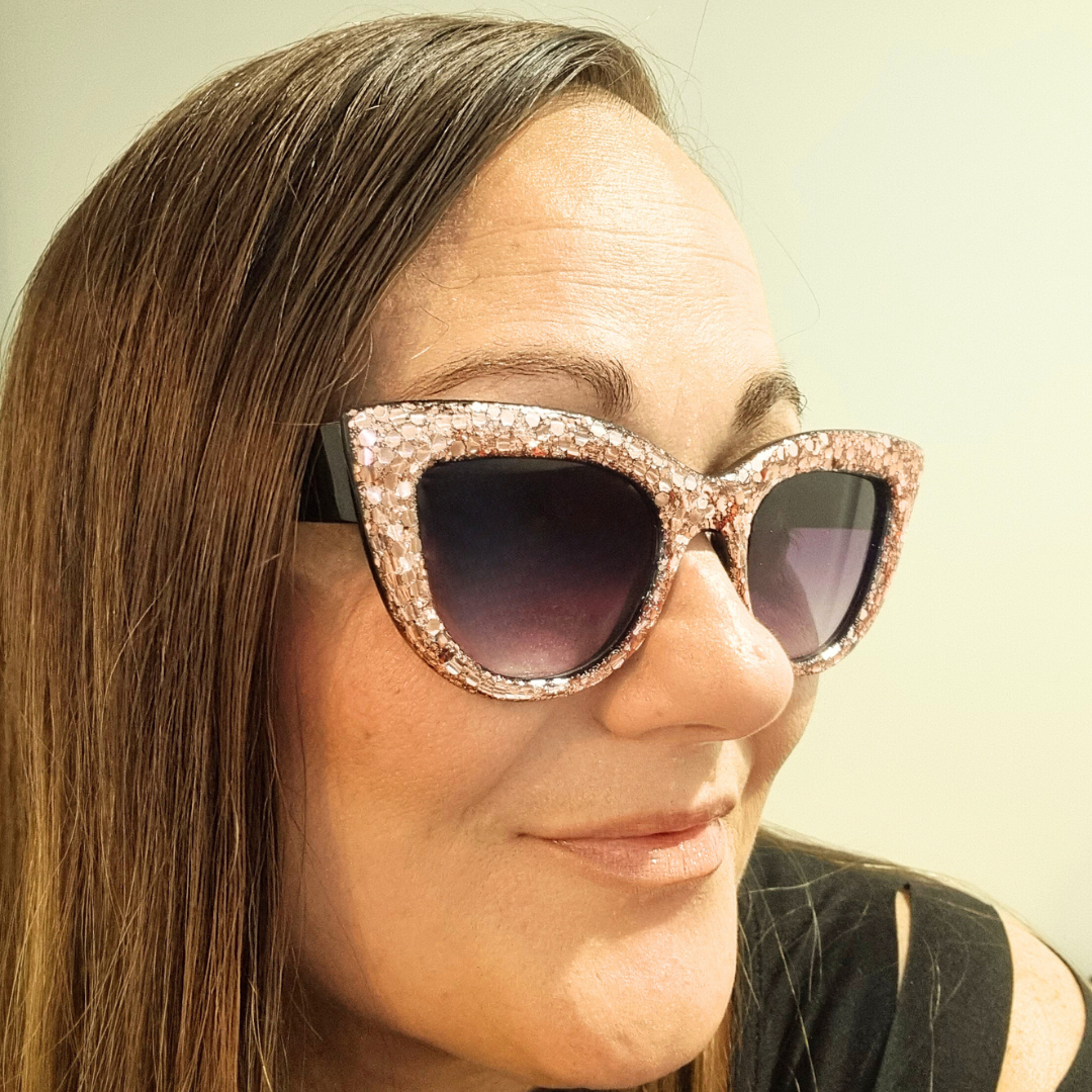 Rose Gold Cat Eye Sunglasses