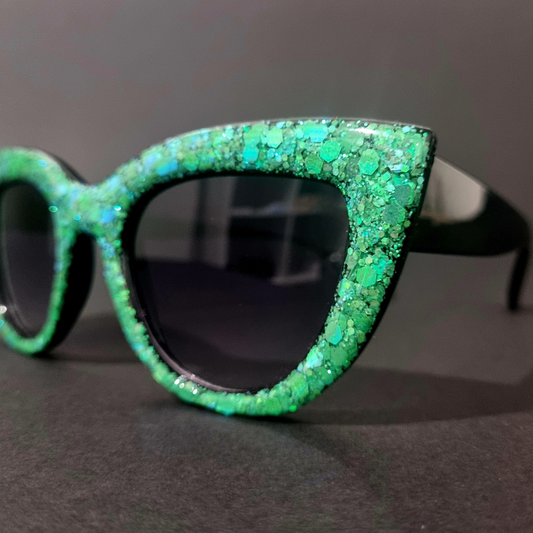 Green Cat Eye Sunglasses