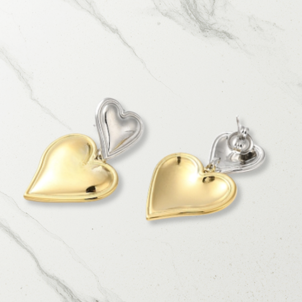 Double Heart Earrings
