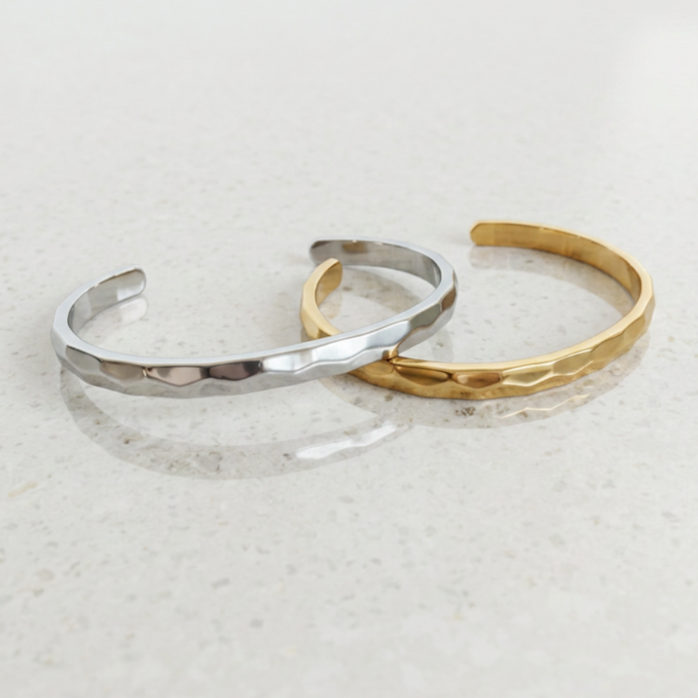Faceted Cuff Bangle
