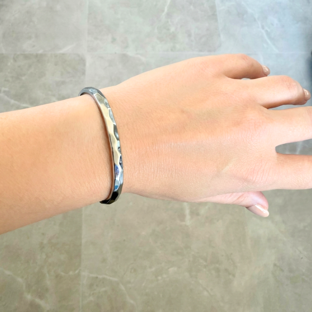 Faceted Cuff Bangle