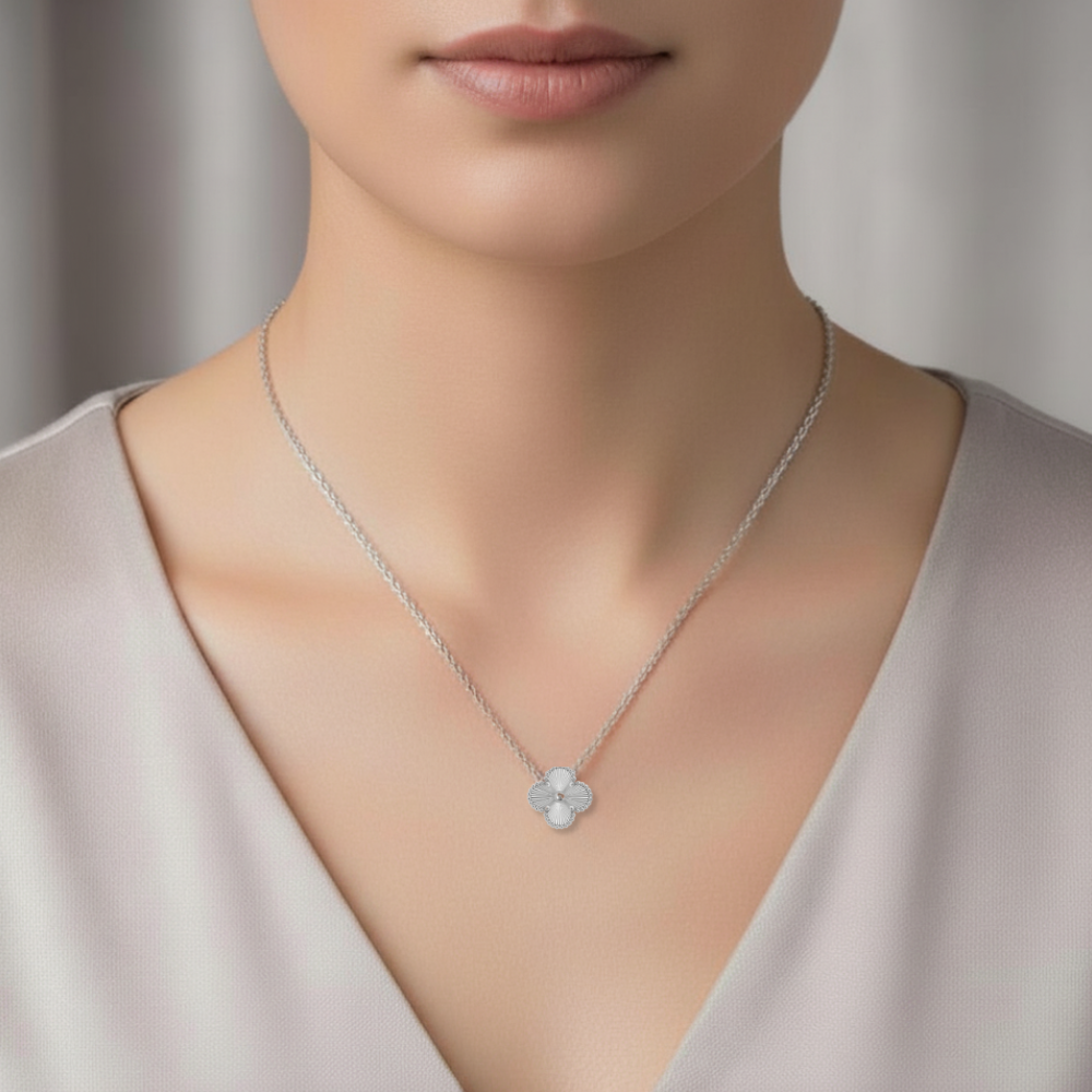 Silver Clover Necklace